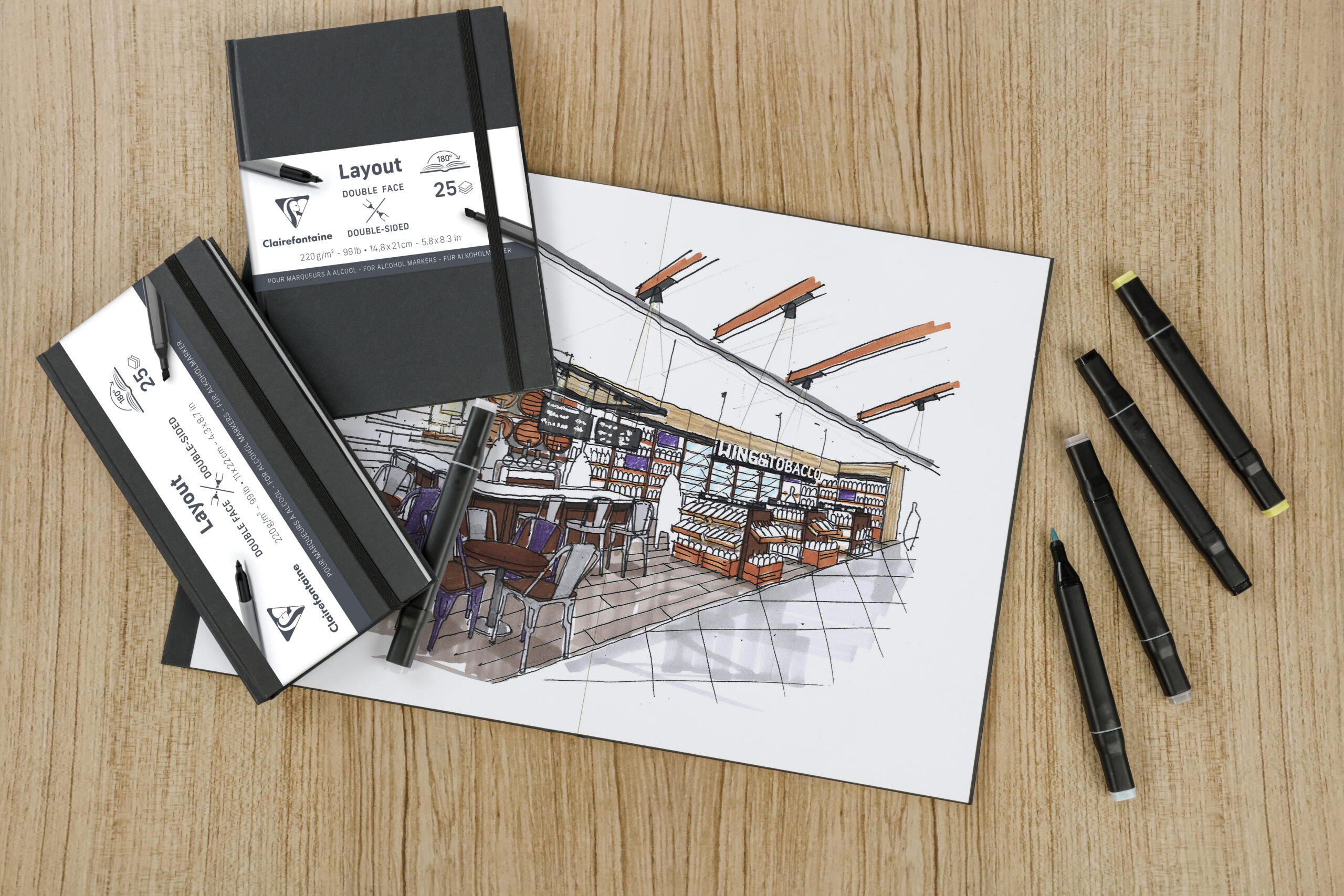 Double-sided Layout book