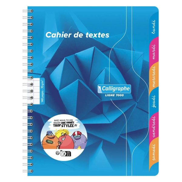 Textes reliure int&eacute;grale 7000 17&times;22 cm 148 pages grands carreaux 70 g