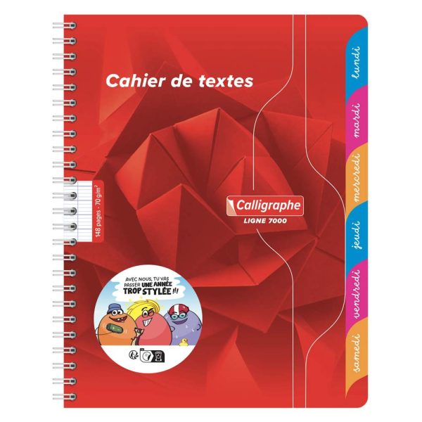 Textes reliure int&eacute;grale 7000 17&times;22 cm 148 pages grands carreaux 70 g