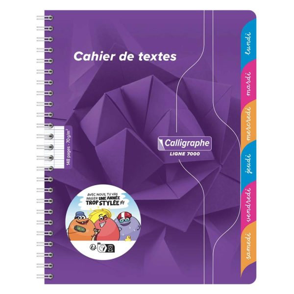 Textes reliure int&eacute;grale 7000 17&times;22 cm 148 pages grands carreaux 70 g