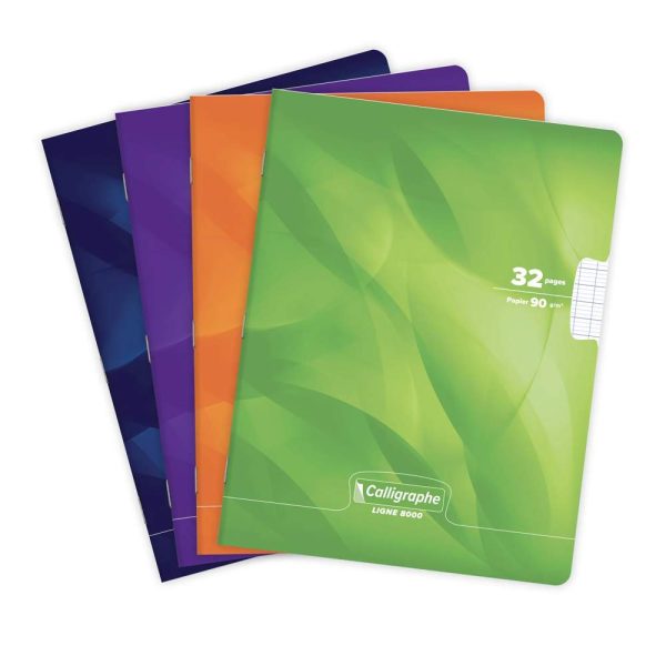 Cahier piqu&eacute; 8000 CARTE 17&times;22 cm 32 pages grands carreaux 90 g