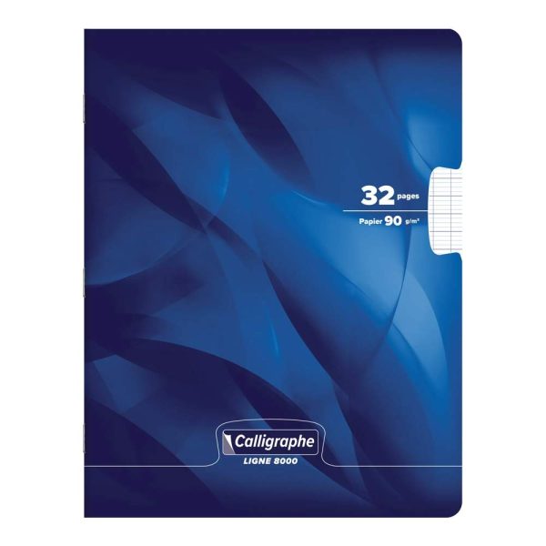 Cahier piqu&eacute; 8000 CARTE 17&times;22 cm 32 pages grands carreaux 90 g