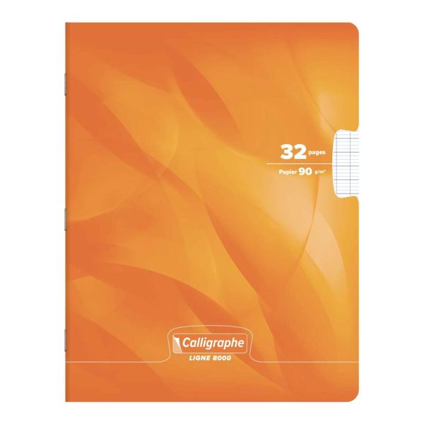 Cahier piqu&eacute; 8000 CARTE 17&times;22 cm 32 pages grands carreaux 90 g