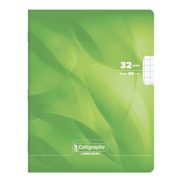 Cahier piqu&eacute; 8000 CARTE 17&times;22 cm 32 pages grands carreaux 90 g
