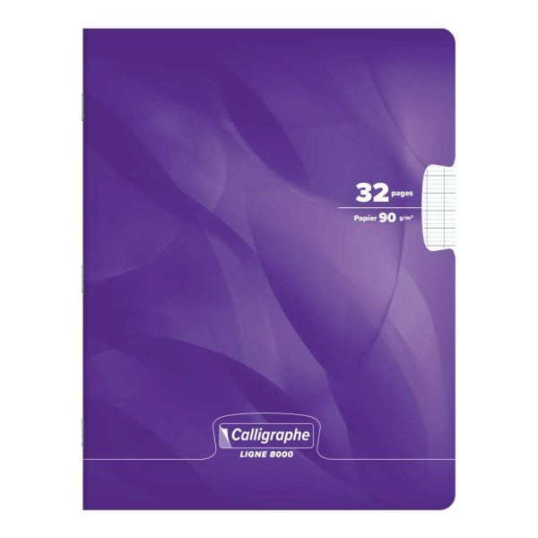 Cahier piqu&eacute; 8000 CARTE 17&times;22 cm 32 pages grands carreaux 90 g
