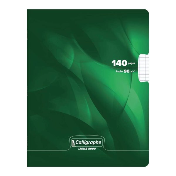 Cahier piqu&eacute; 8000 CARTE 17&times;22 cm 140 pages grands carreaux 90 g