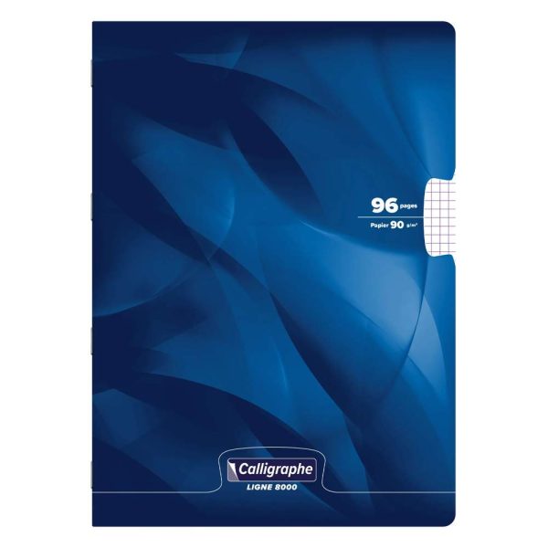 Cahier piqu&eacute; 8000 CARTE A4 96 pages petits carreaux 90 g