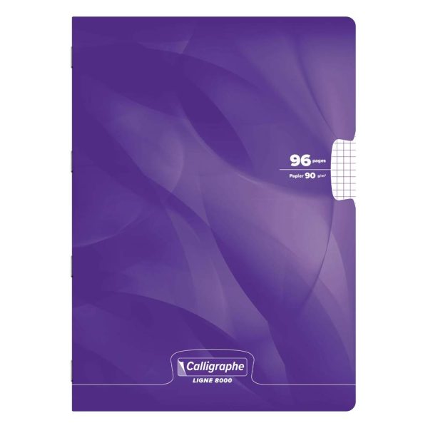 Cahier piqu&eacute; 8000 CARTE A4 96 pages petits carreaux 90 g
