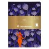 Adolie, Set de 2 carnets cousu fil A5 14,8x21 cm, 64 pages, lign&eacute;. Bloom. 1 carnet couverture cuir + 1 carnet couverture carte imprim&eacute;e, ass.