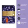 Adolie, Set de 2 carnets cousu fil A5 14,8x21 cm, 64 pages, lign&eacute;. Bloom. 1 carnet couverture cuir + 1 carnet couverture carte imprim&eacute;e, ass.