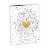 Adolie, Set de correspondance 12x16,5 cm contenant 8 cartes simples 11x15,5 cm assorties et 8 enveloppes Pollen C6 blanc naturel