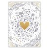 Adolie, Set de correspondance 12x16,5 cm contenant 8 cartes simples 11x15,5 cm assorties et 8 enveloppes Pollen C6 blanc naturel