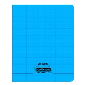 Cahier d'&eacute;criture piqu&eacute; 8000 POLYPRO 17x22 cm 32 pages grands carreaux 2,5mm 90 g