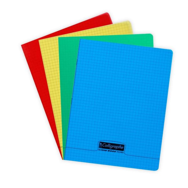 Cahier piqu&eacute; 8000 POLYPRO 17&times;22 cm 96 pages petits carreaux 90 g