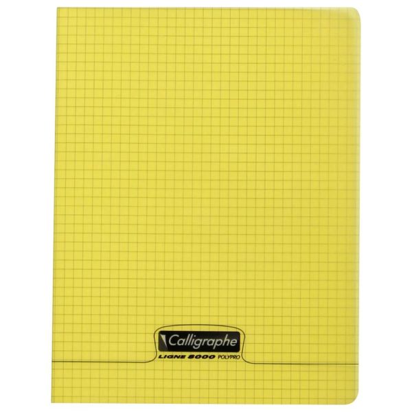 Cahier piqu&eacute; 8000 POLYPRO 17&times;22 cm 96 pages petits carreaux 90 g