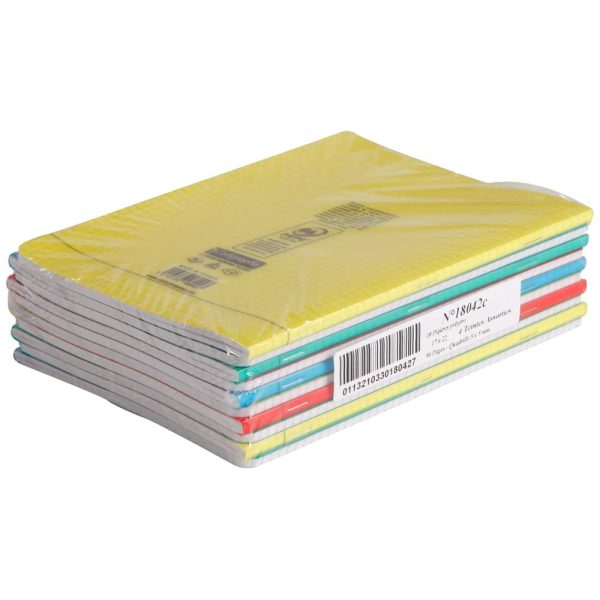 Cahier piqu&eacute; 8000 POLYPRO 17&times;22 cm 96 pages petits carreaux 90 g