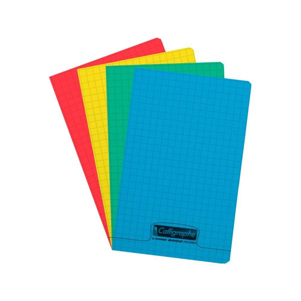 8000 POLYPRO, Carnet piqu&eacute; 11&times;17 cm 96 pages petits carreaux 90 g
