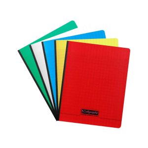 Cahier brochure 8000 POLYPRO 17x22 cm 192 pages grands carreaux 90 g