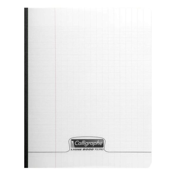 Cahier brochure 8000 POLYPRO 17&times;22 cm 192 pages grands carreaux 90 g
