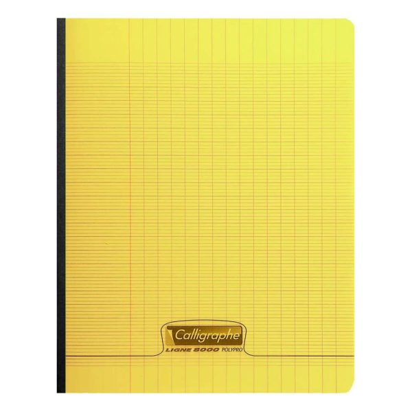 Cahier brochure 8000 POLYPRO 17&times;22 cm 192 pages grands carreaux 90 g