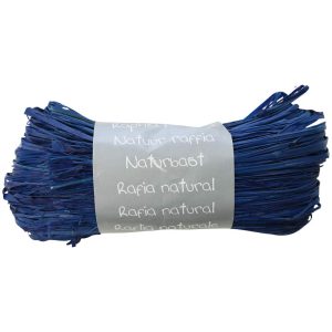 Pelote raphia naturel 50g, Bleu France
