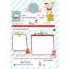 SET DE CORRESPONDANCE, 6 feuilles 100g/m2 au format 21x29,7cm + 6 enveloppes au format 16,2x22,9cm + Stickers - No&euml;l