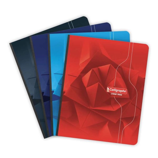 Cahier brochure souple dos toil&eacute; 7000 17&times;22 cm 192 pages grands carreaux 70 g