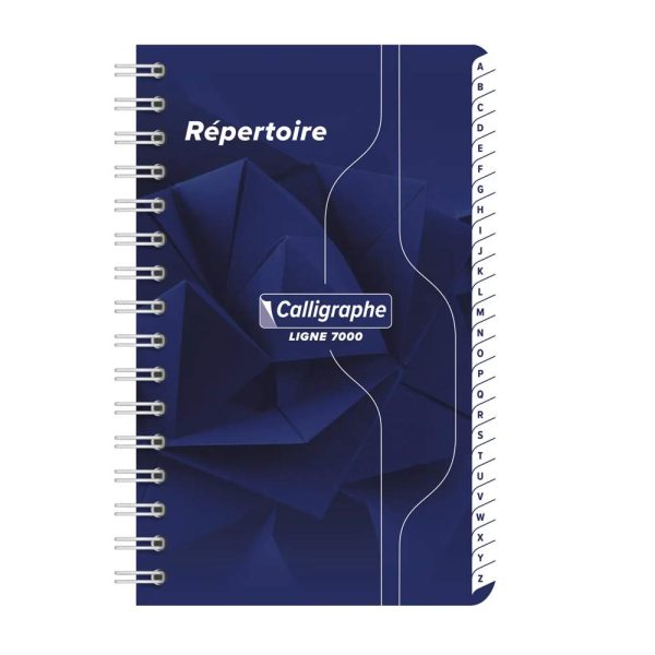 R&eacute;pertoire reliure int&eacute;grale 7000 9&times;14 cm 180 pages petits carreaux 70 g