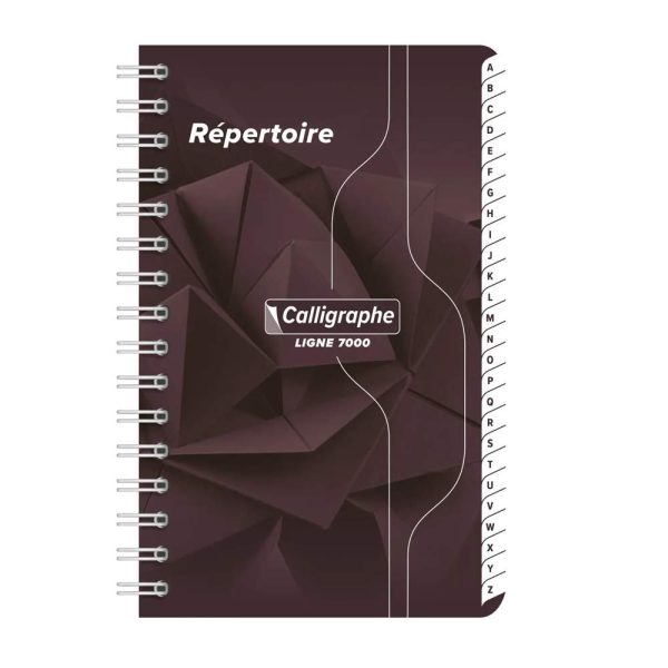 R&eacute;pertoire reliure int&eacute;grale 7000 9&times;14 cm 180 pages petits carreaux 70 g