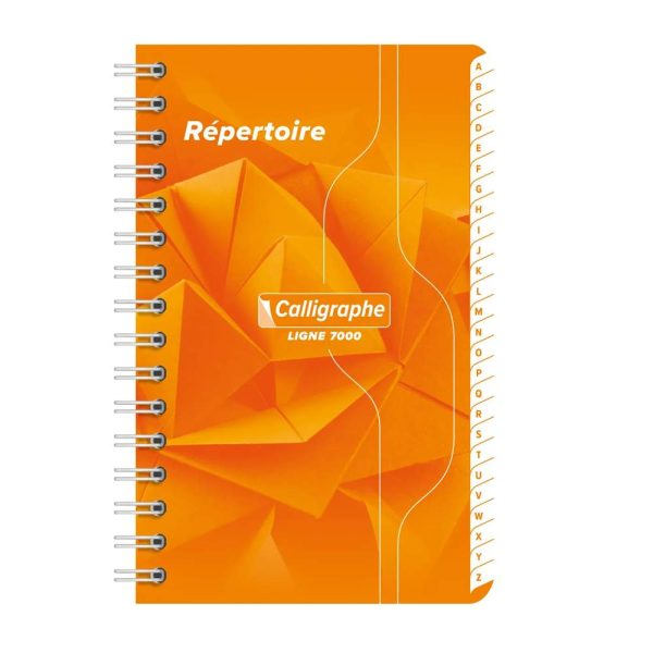 R&eacute;pertoire reliure int&eacute;grale 7000 9&times;14 cm 180 pages petits carreaux 70 g