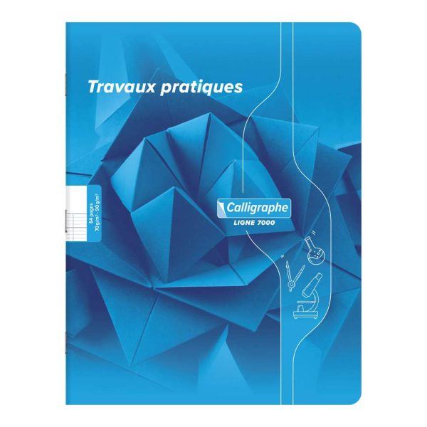 Cahier Travaux Pratiques piqu&eacute; 7000 17&times;22 cm 64 pages grands carreaux 70 g + uni 90 g