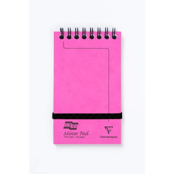 Minor Pad Europa bloc reliure int&eacute;grale en-t&ecirc;te 7,6x12cm 120 pages d&eacute;tachables lign&eacute;