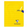 Cahier piqu&eacute; Mimesys 17x22cm 32 pages double ligne 3mm + interligne verticale + marge Couleur al&eacute;atoire