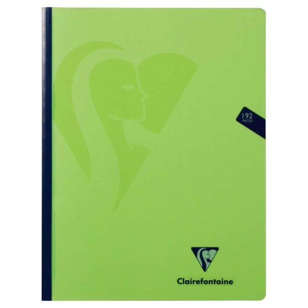 Mimesys cahier brochure cousue 24x32cm 192 pages petits carreaux couverture polypropyl&egrave;ne Couleur al&eacute;atoire