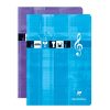 Cahier Musique piqu&eacute; A4 48 pages Couleur al&eacute;atoire