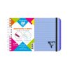 Carnet de fiches de r&eacute;vision Linicolor FRESH reliure int&eacute;grale 15,2x10,2 cm 50 fiches lign&eacute; 5 bandes de couleurs couverture plastique polypropy&egrave;ne rainur&eacute;