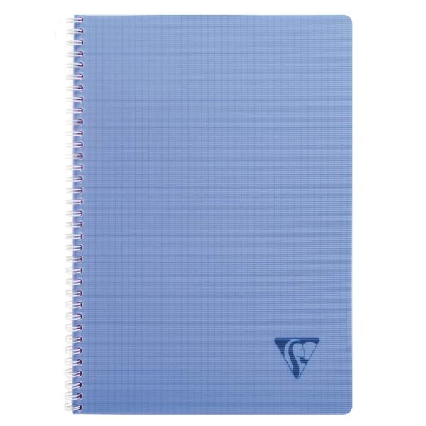 Cahier reliure int&eacute;grale Linicolor FRESH A4 100 pages petits carreaux couverture plastique polypropy&egrave;ne rainur&eacute; Couleur al&eacute;atoire