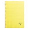 Cahier reliure int&eacute;grale Linicolor FRESH A4 100 pages petits carreaux couverture plastique polypropy&egrave;ne rainur&eacute; Couleur al&eacute;atoire