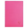 Cahier reliure int&eacute;grale Linicolor FRESH A4 100 pages petits carreaux couverture plastique polypropy&egrave;ne rainur&eacute; Couleur al&eacute;atoire