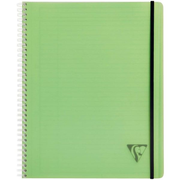 Proactiv&rsquo;Book Linicolor FRESH cahier reliure int&eacute;grale A4+ 160 pages d&eacute;tachables perfor&eacute; 4 trous grands carreaux + cadre en-t&ecirc;te + 1 pochette trieur couverture plastique polypropy&egrave;ne rainur&eacute; Couleur al&eacute;atoire