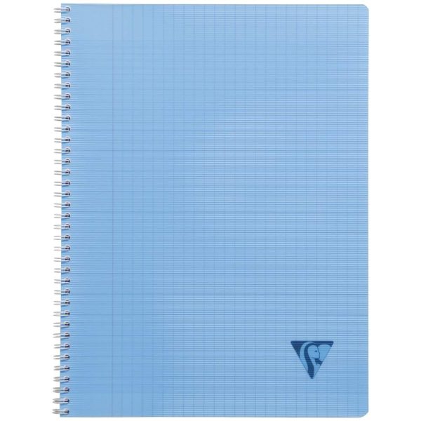 Cahier reliure int&eacute;grale Linicolor FRESH 24x32cm 100 pages grands carreaux couverture plastique polypropy&egrave;ne rainur&eacute; Couleur al&eacute;atoire