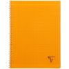 Cahier reliure int&eacute;grale Linicolor FRESH 24x32cm 100 pages grands carreaux couverture plastique polypropy&egrave;ne rainur&eacute; Couleur al&eacute;atoire