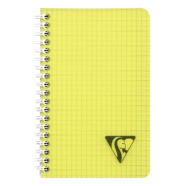 Carnet reliure int&eacute;grale Linicolor FRESH 11x17cm 100 pages petits carreaux couverture plastique polypropy&egrave;ne rainur&eacute; Couleur al&eacute;atoire
