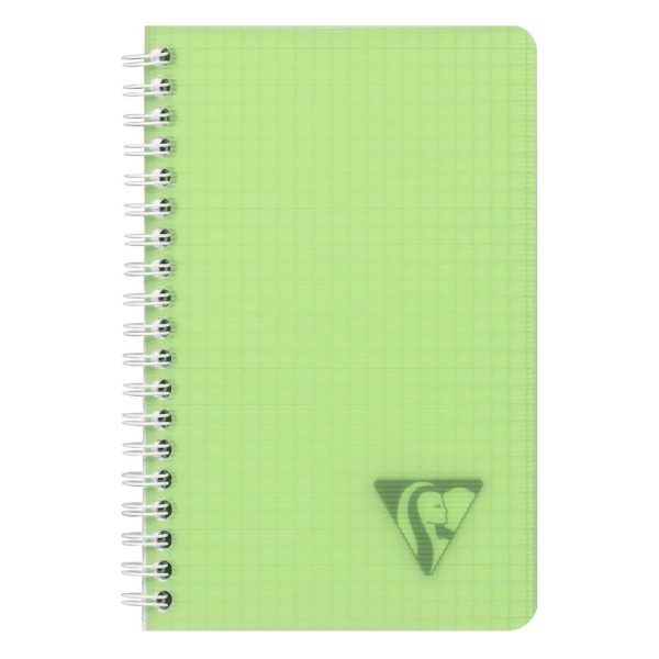 Carnet reliure int&eacute;grale Linicolor FRESH 11x17cm 100 pages petits carreaux couverture plastique polypropy&egrave;ne rainur&eacute; Couleur al&eacute;atoire