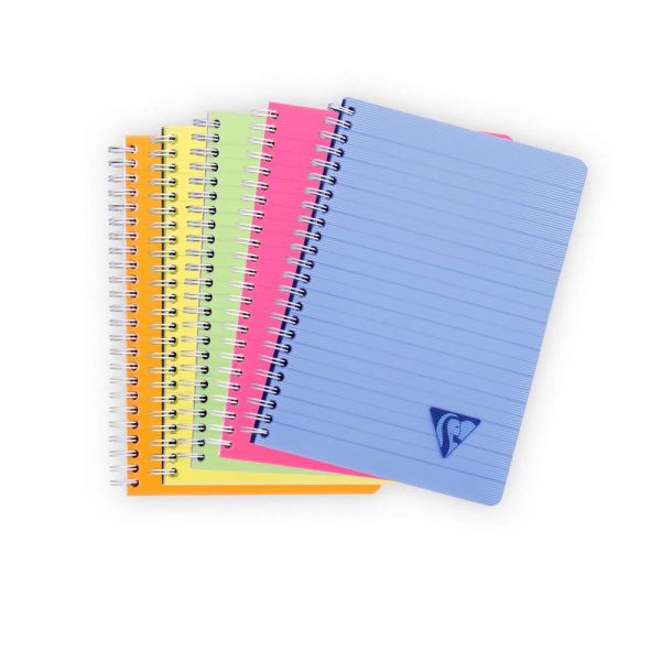 Carnet reliure int&eacute;grale Linicolor FRESH A5 180 pages lign&eacute; couverture plastique polypropy&egrave;ne rainur&eacute; Couleur al&eacute;atoire