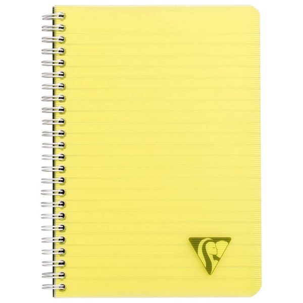 Carnet reliure int&eacute;grale Linicolor FRESH A5 180 pages lign&eacute; couverture plastique polypropy&egrave;ne rainur&eacute; Couleur al&eacute;atoire