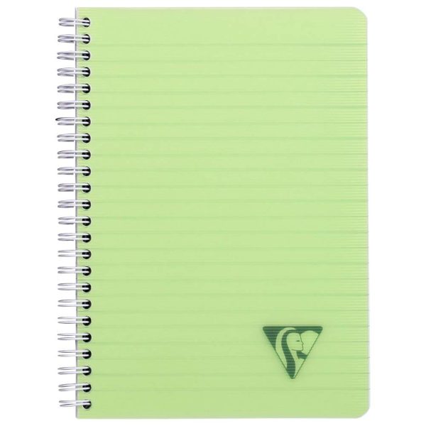 Carnet reliure int&eacute;grale Linicolor FRESH A5 180 pages lign&eacute; couverture plastique polypropy&egrave;ne rainur&eacute; Couleur al&eacute;atoire