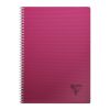Cahier reliure int&eacute;grale Linicolor INTENSIVE A4 180 pages grands carreaux couverture plastique polypropy&egrave;ne rainur&eacute; Couleur al&eacute;atoire