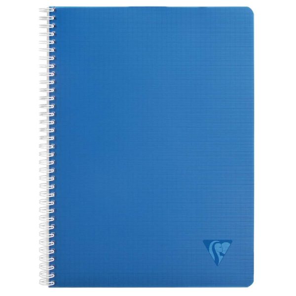 Cahier reliure int&eacute;grale Linicolor INTENSIVE A4 100 pages petits carreaux couverture plastique polypropy&egrave;ne rainur&eacute; Couleur al&eacute;atoire