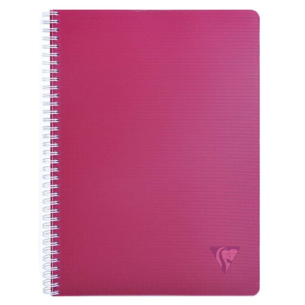 Cahier reliure int&eacute;grale Linicolor INTENSIVE A4 100 pages petits carreaux couverture plastique polypropy&egrave;ne rainur&eacute; Couleur al&eacute;atoire
